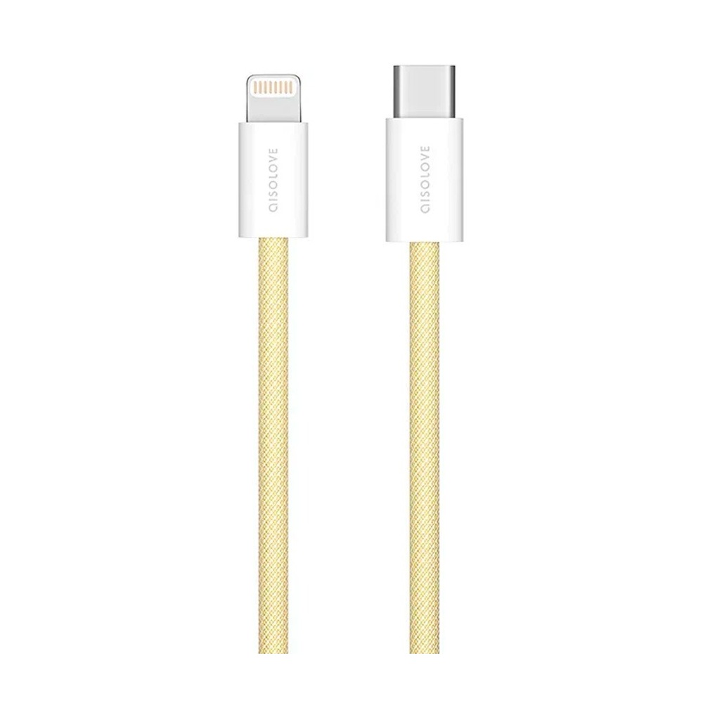 Кабель USB-C — Lightning SOLOVE 20 Вт PD Yellow 2 м