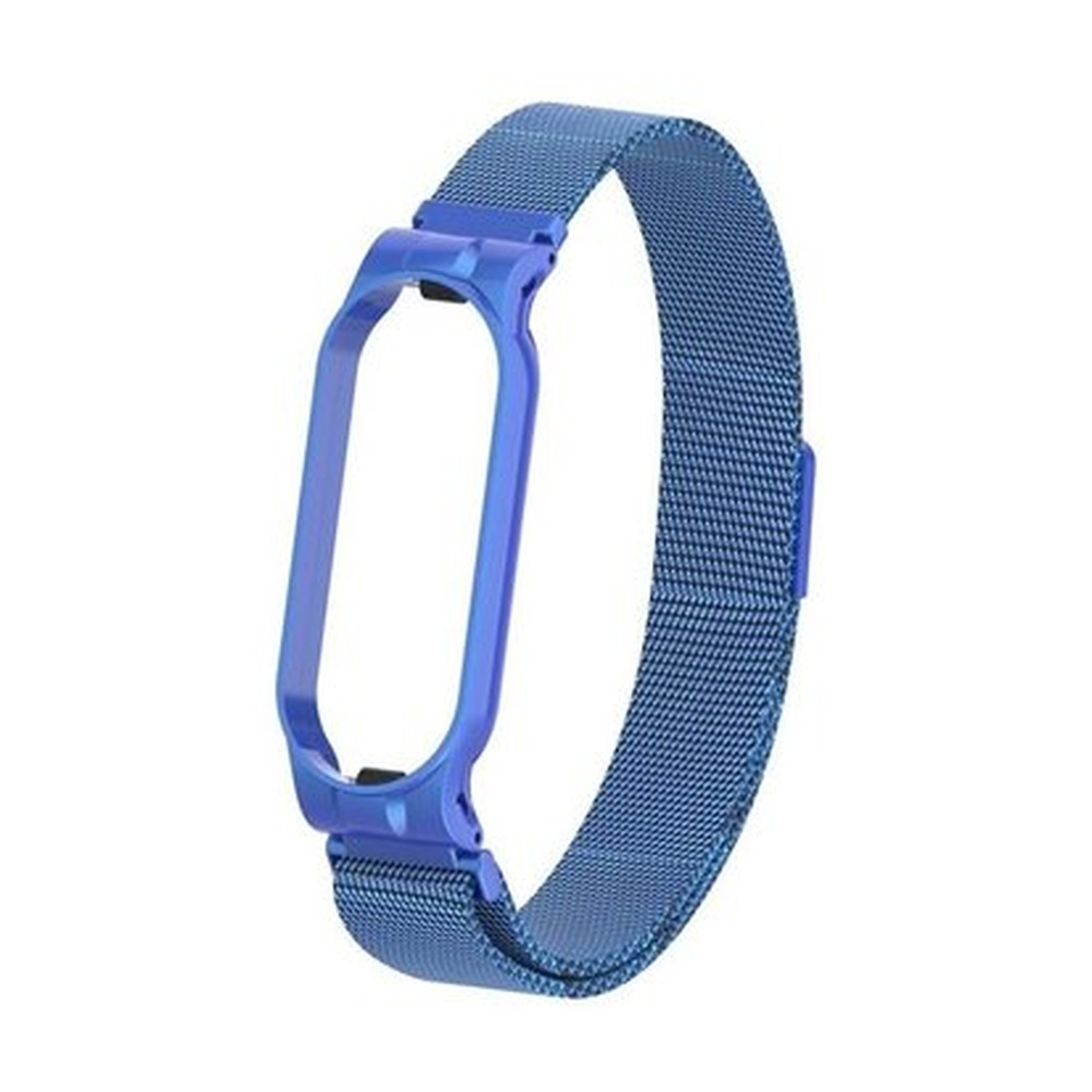 Ремешок миланский с магнитом для Mi band 5 Blue