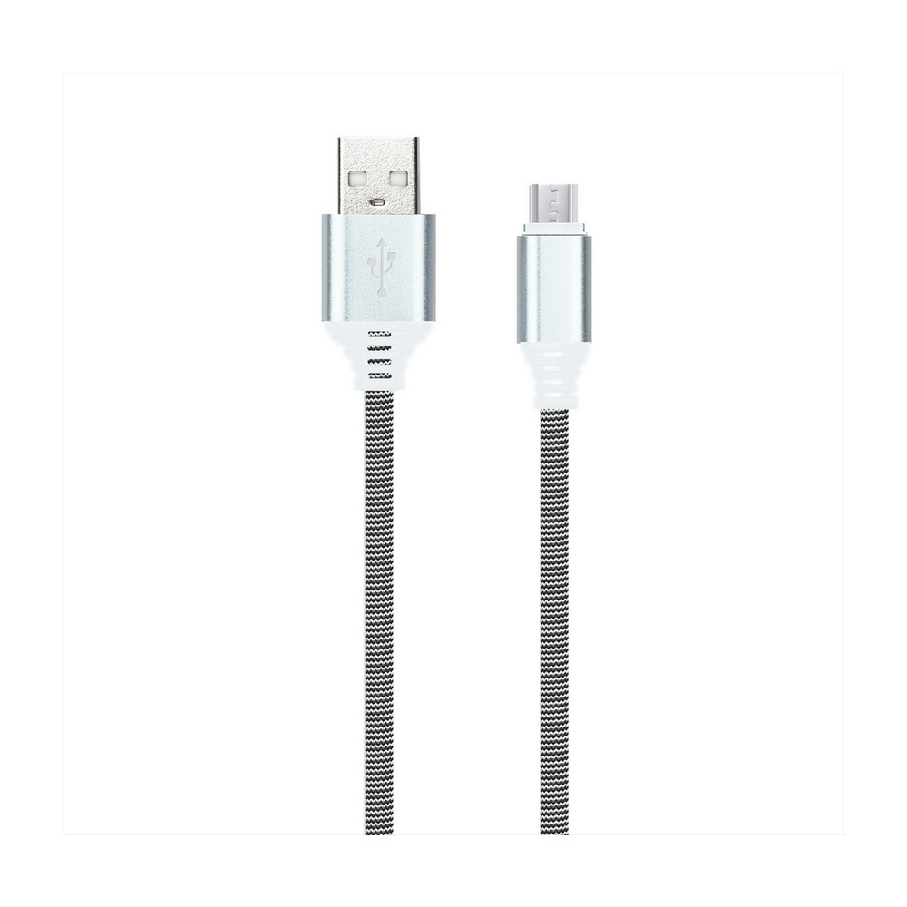 Кабель USB 2.0 Smartbuy Micro Flow 3D в оплетке TPE, длина 1 м