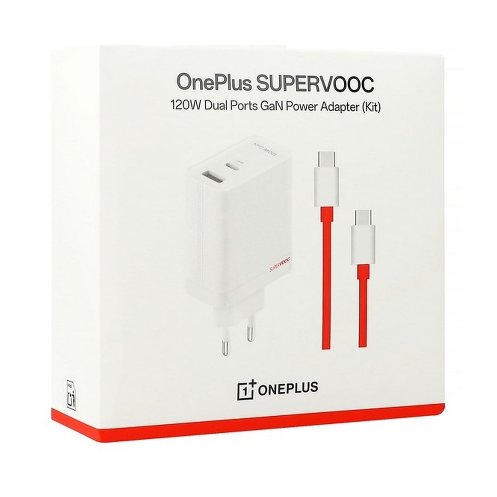 Зарядное устройство OnePlus Supervooc USB+Type-C 120W (EU) + кабель (оригинал)