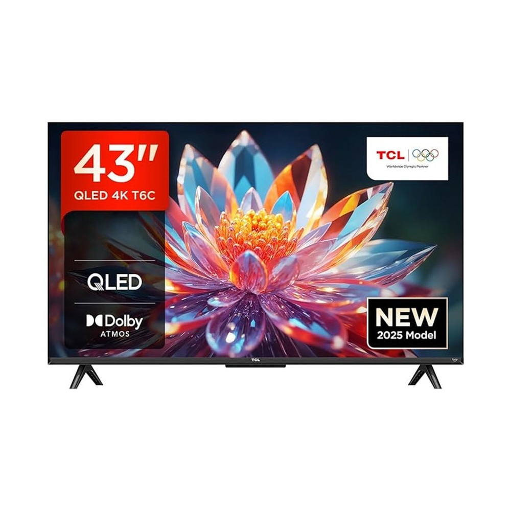 Телевизор TCL 43" 43T6C QLED 4K HDR Google TV