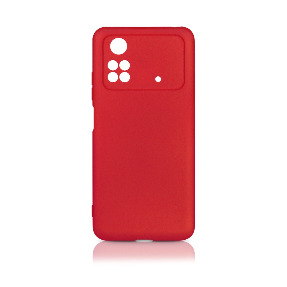 Силиконовый чехол для Poco M4 Pro (4G) DF poCase-03 (red)