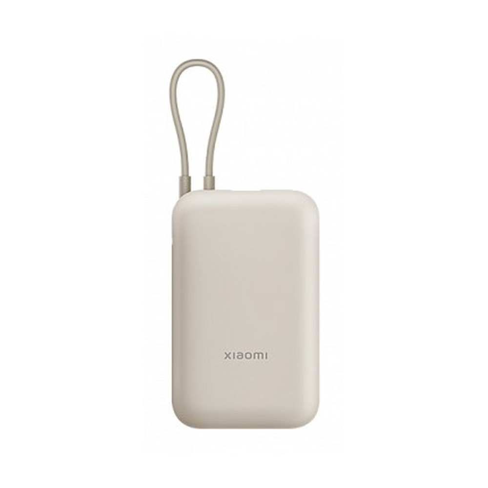 Портативный аккумулятор Xiaomi Mi Power Bank With Cable USB-C 10000mAh Pocket Version Beige