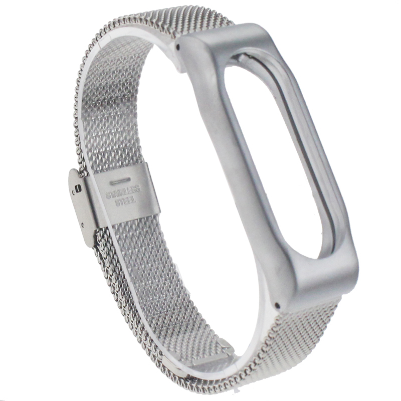 Сменный браслет Xiaomi Mi Band 3 миланская петля (серебристый)