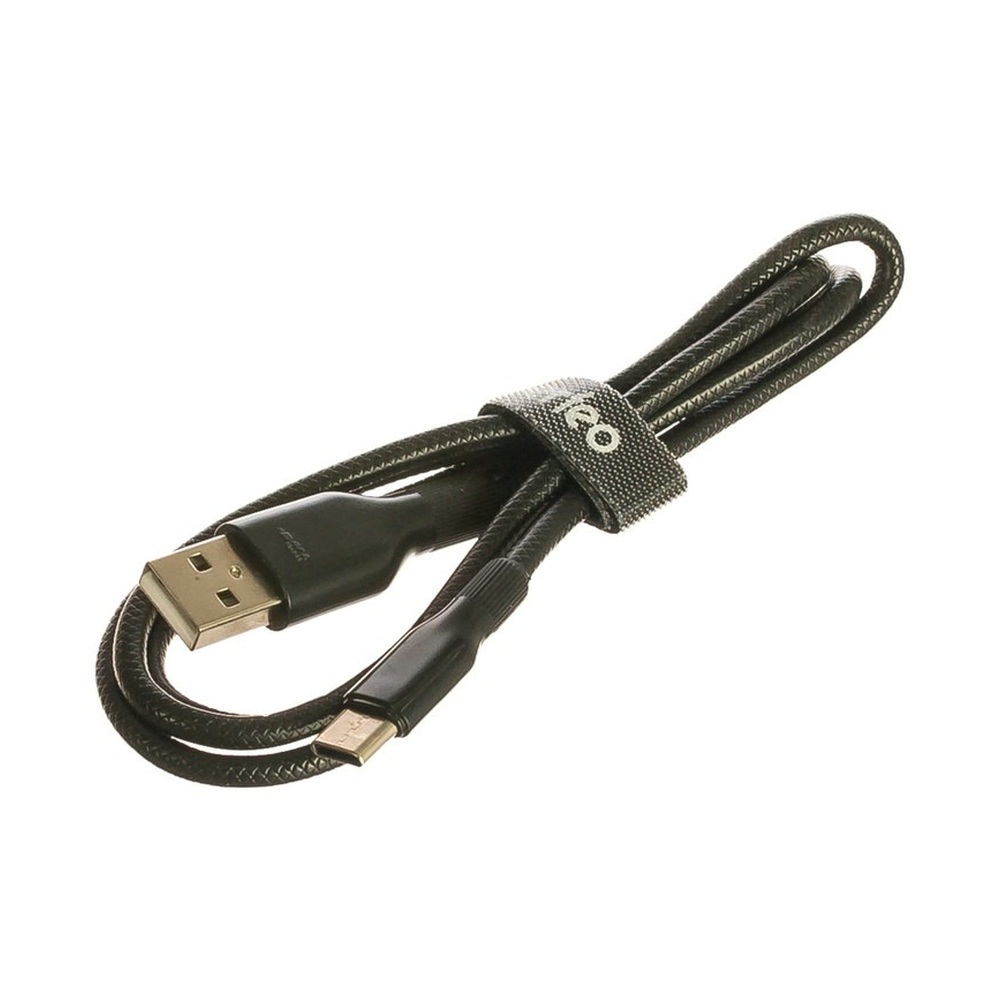 Type-C - USB2.0 кабель 1 м Perfeo, черный, силиконовый