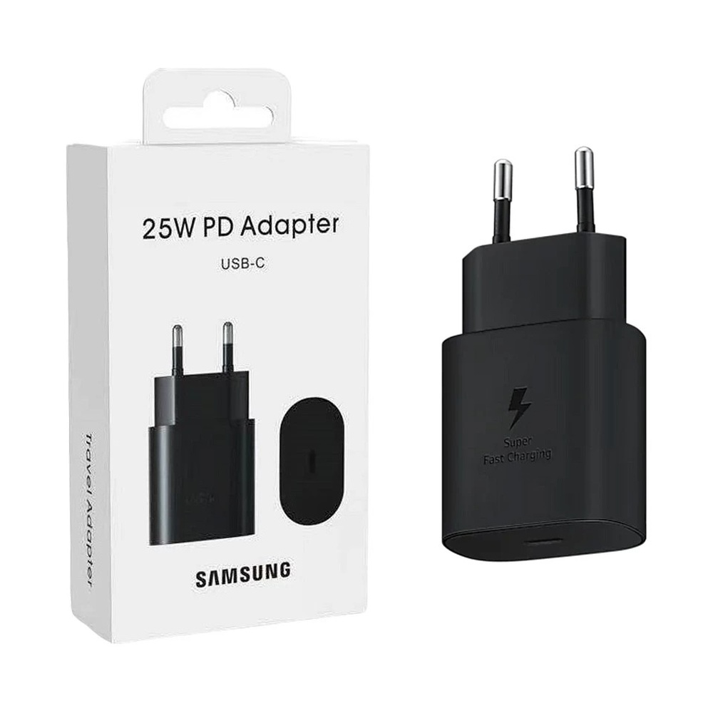 Зарядное устройство Samsung USB-C 25W PD (Черный)