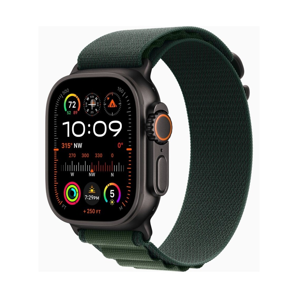 Смарт-часы Apple Watch Ultra 2 49mm Black Titanium Case with Alpine Loop Green Small