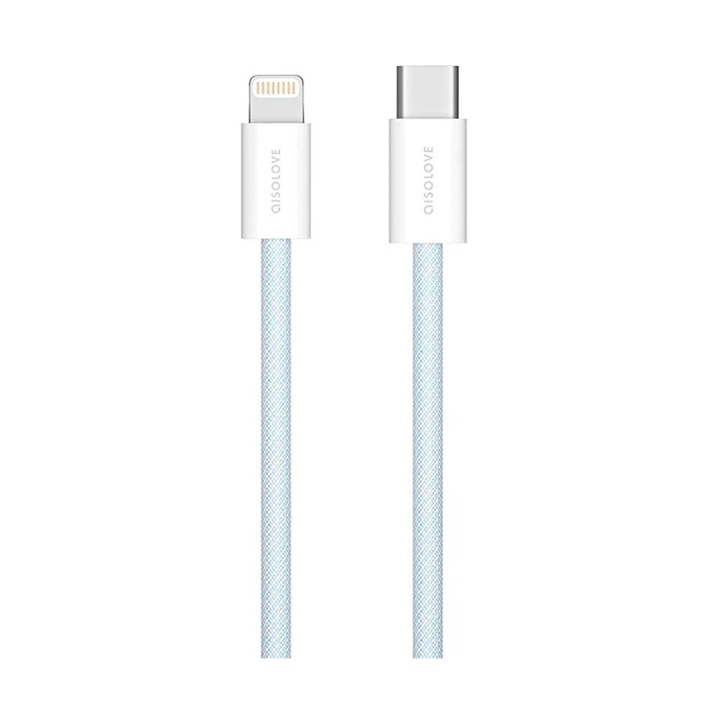 Кабель Type-C/Lightning SOLOVE 20W PD 1m Blue