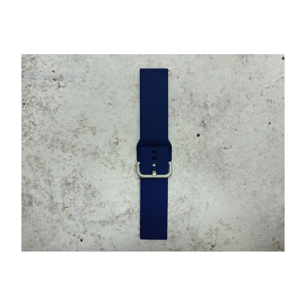 Ремешок силиконовый без кнопки 22мм (Navy Blue)
