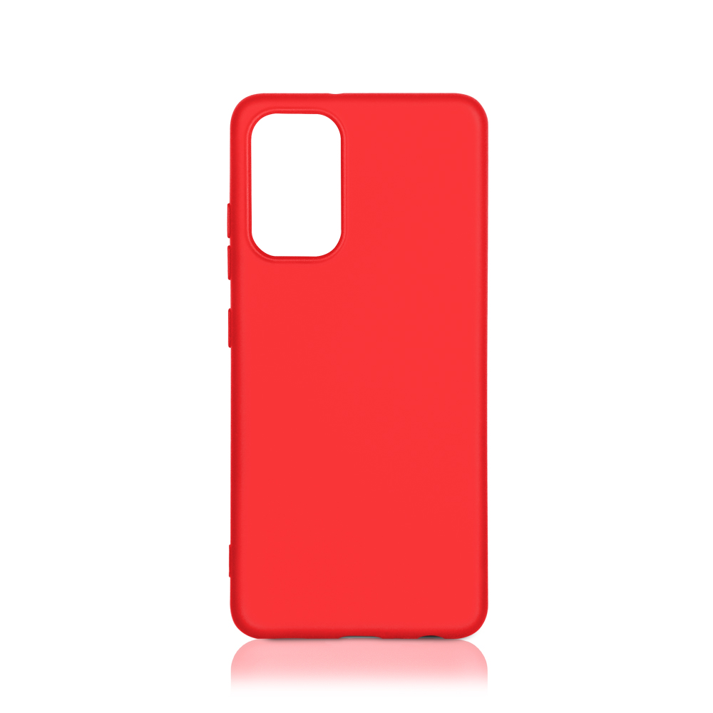 Силиконовый чехол с микрофиброй для Samsung Galaxy A32 (4G) DF sOriginal-25 (red)