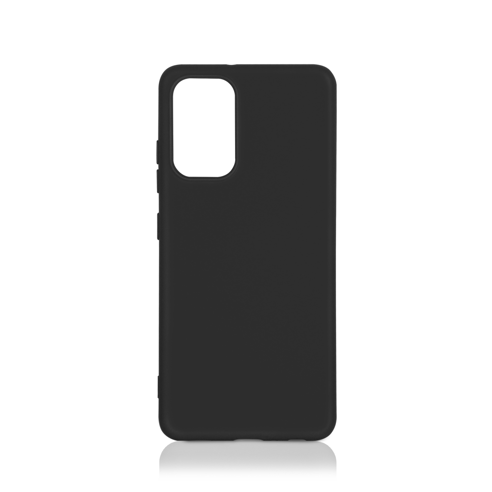 Силиконовый чехол с микрофиброй для Samsung Galaxy A32 (black)