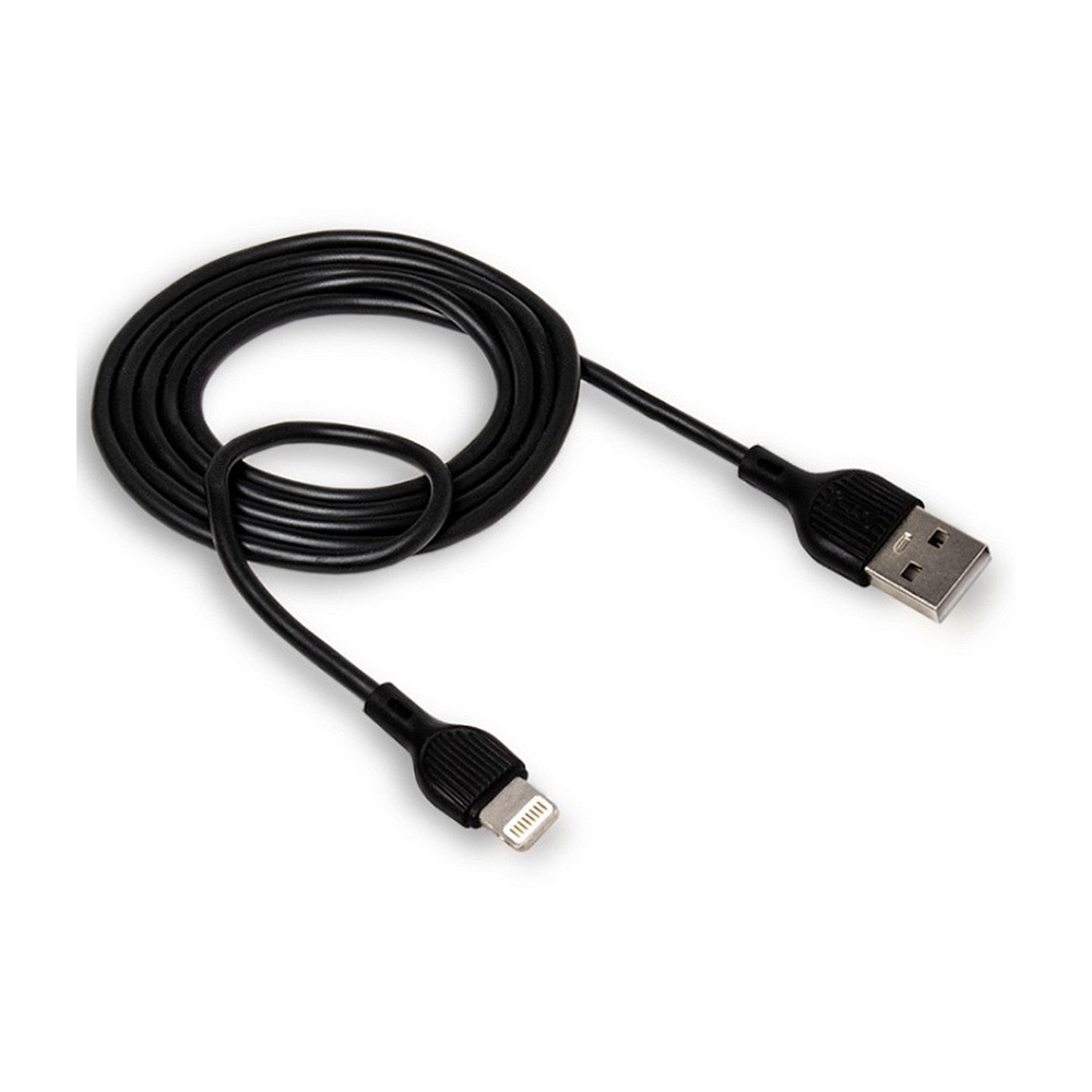Кабель USB "XO" 2.1А, Lightning, 2 м, черный