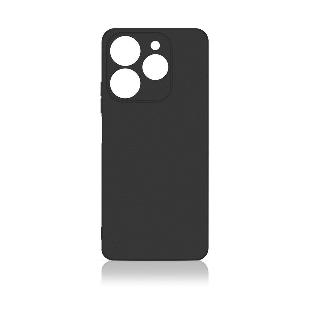 Силиконовый чехол для Tecno Spark 10 Pro DF (black)
