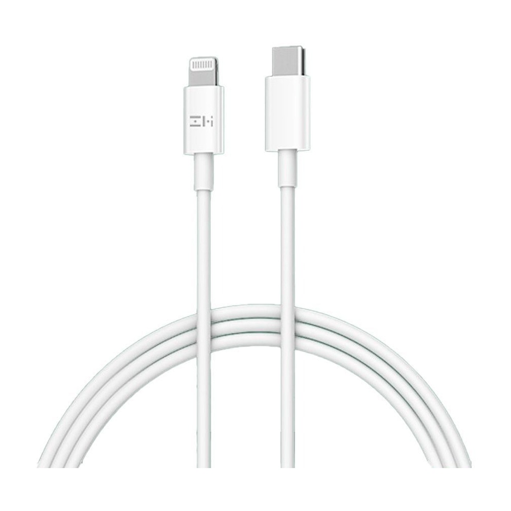 Кабель ZMI AL856, Lightning (m) - USB Type-C (m), 1.5м, MFI, белый