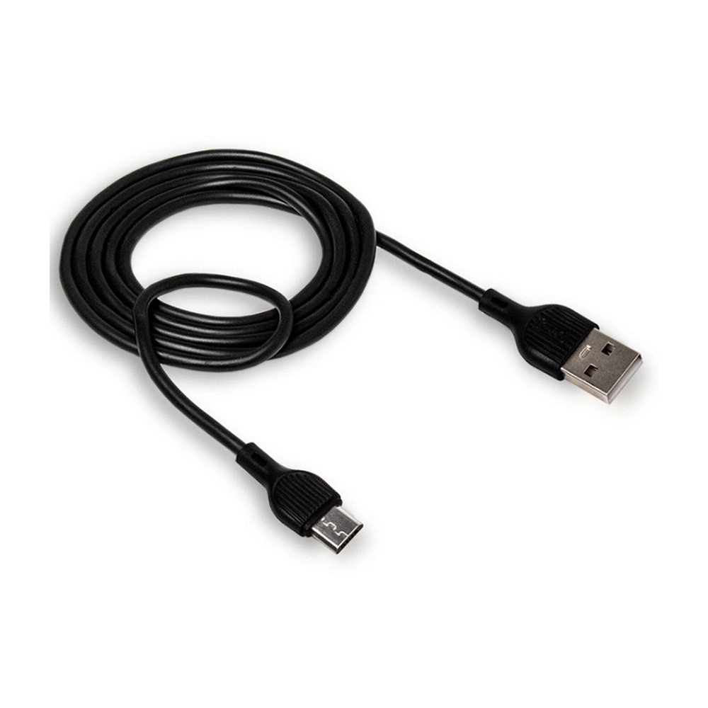 Кабель USB-A — Micro-USB XO 2.1А черный 2 м
