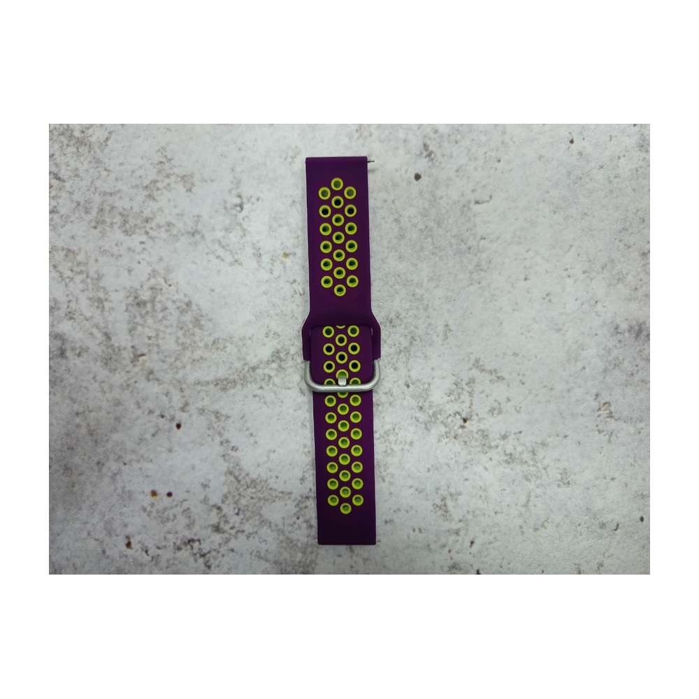 Ремешок Sport силиконовый 22мм (Purple Green)