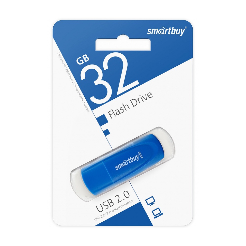 USB-накопитель SmartBuy Scout 32 ГБ USB 2.0 (Blue)