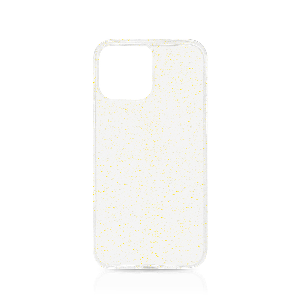 Силиконовый чехол с блестками для iPhone 13 mini DF