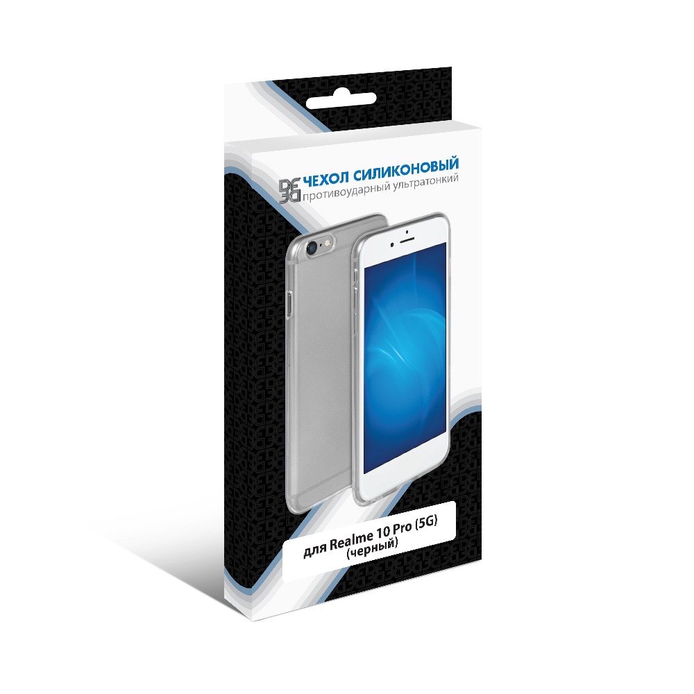 Силиконовый чехол для Realme 10 Pro (5G) DF (black)