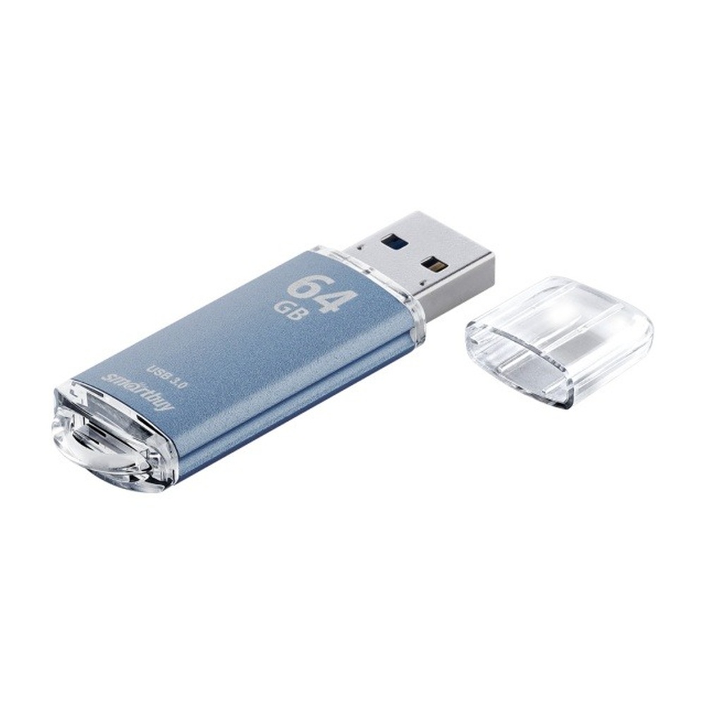 USB-накопитель SmartBuy V-Cut 64 ГБ USB 3.0 (Blue)