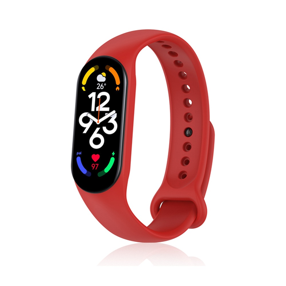 Ремешок классический силиконовый для Xiaomi Mi Band 7/Smart Band 7 DF