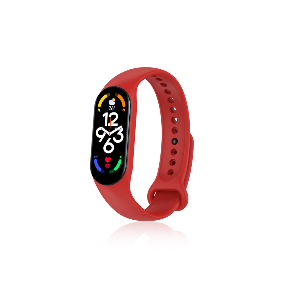 Ремешок классический силиконовый для Xiaomi Mi Band 7/Smart Band 7 DF