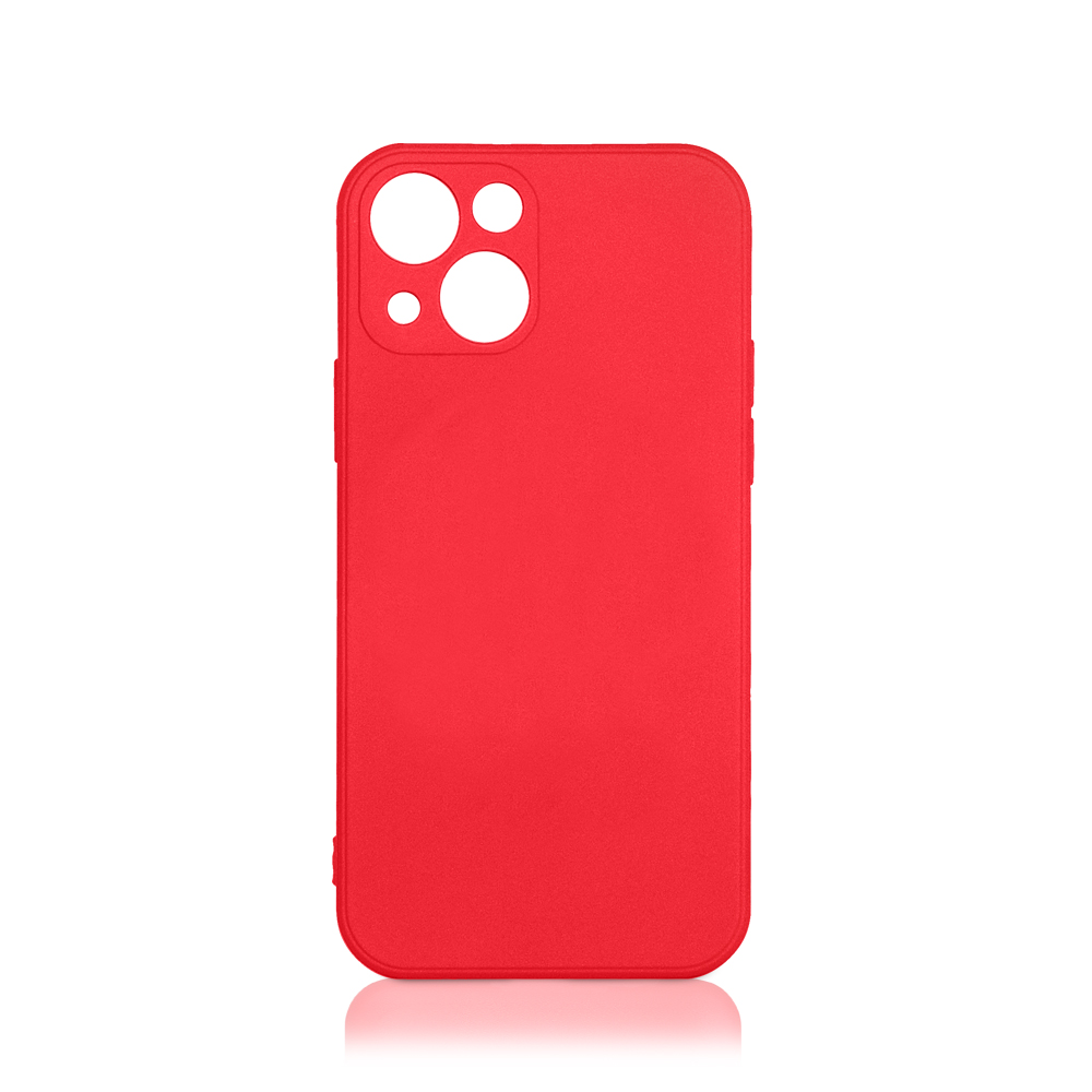 Силиконовый чехол для iPhone 13 mini DF (red)