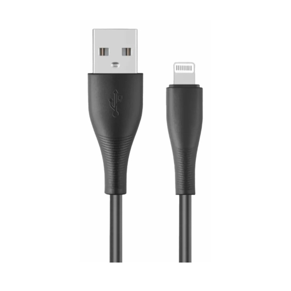 Кабель USB-A — Lightning Stellarway 2,4А Черный