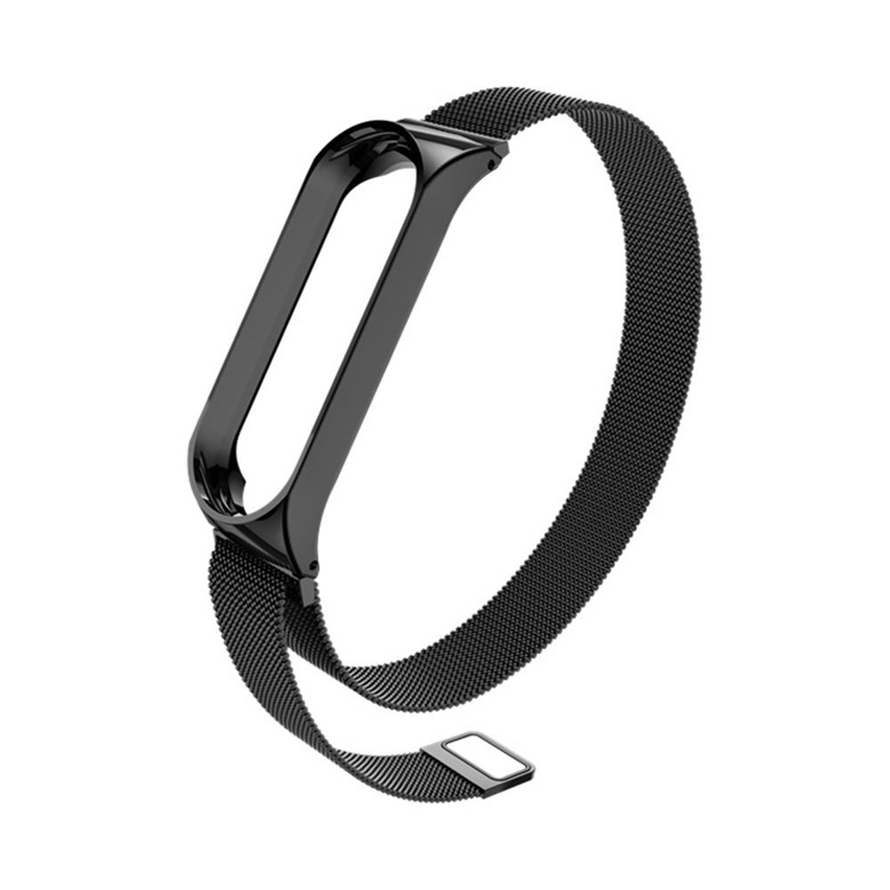 Ремешок миланский с магнитом для Mi band 5 Black