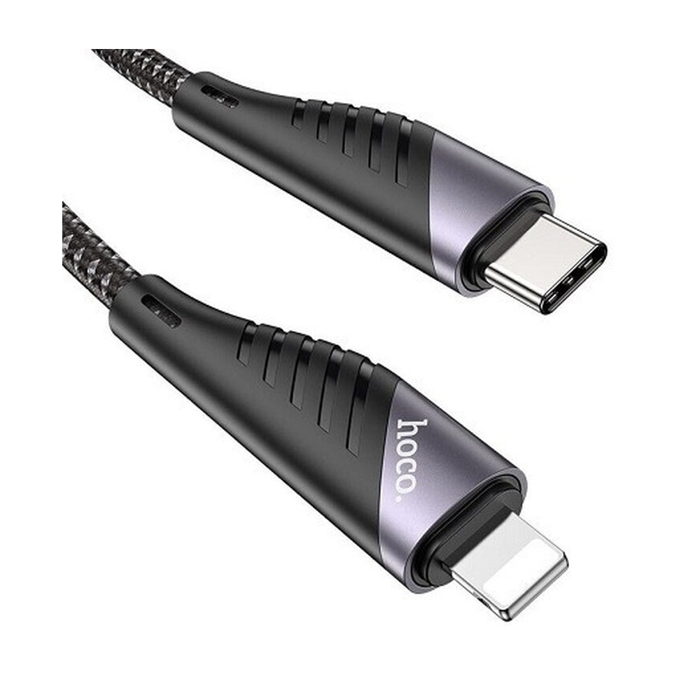 Кабель Type-C -> Lightning (8 pin) Hoco U95 PD (120 см) Черный