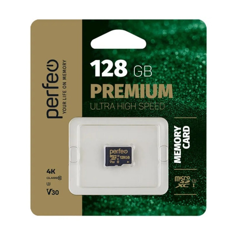 Карта памяти Perfeo microSDXC High-Capacity 128 ГБ Class 10
