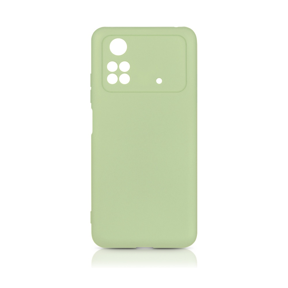 Силиконовый чехол для Poco M4 Pro (4G) DF poCase-03 (light green)