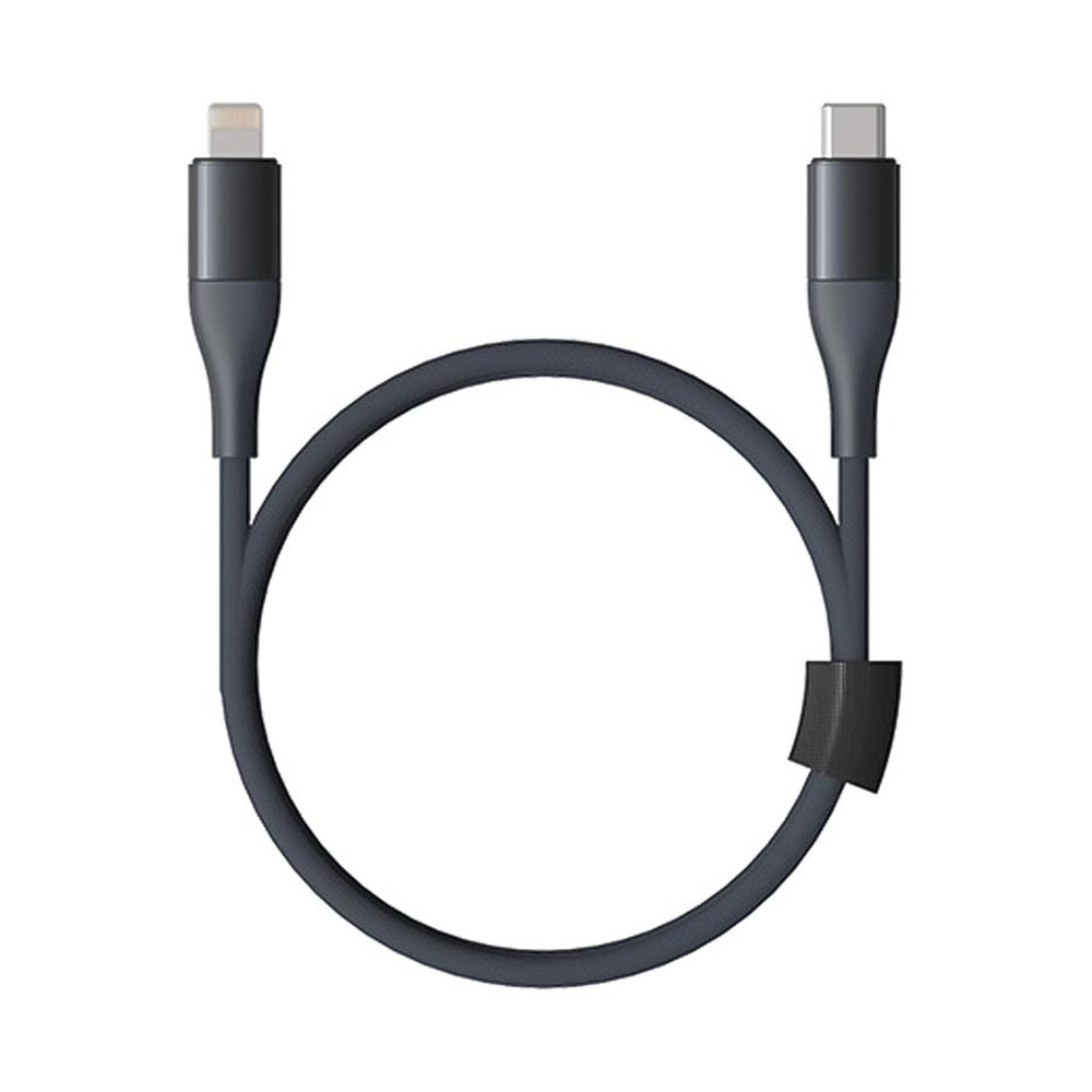 Кабель USB-C — Lightning SOLOVE 20 Вт PD Dark Grey 100 см