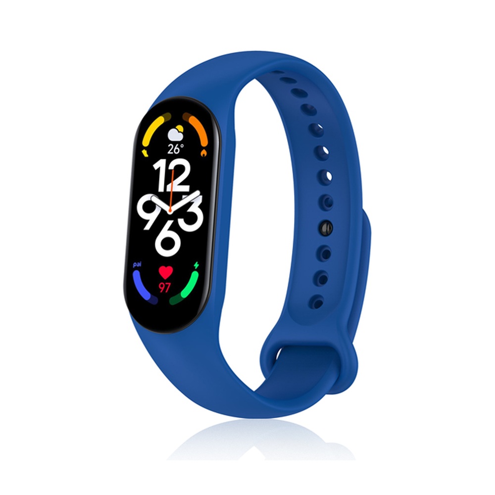 Ремешок классический силиконовый для Xiaomi Mi Band 7/Smart Band 7 DF