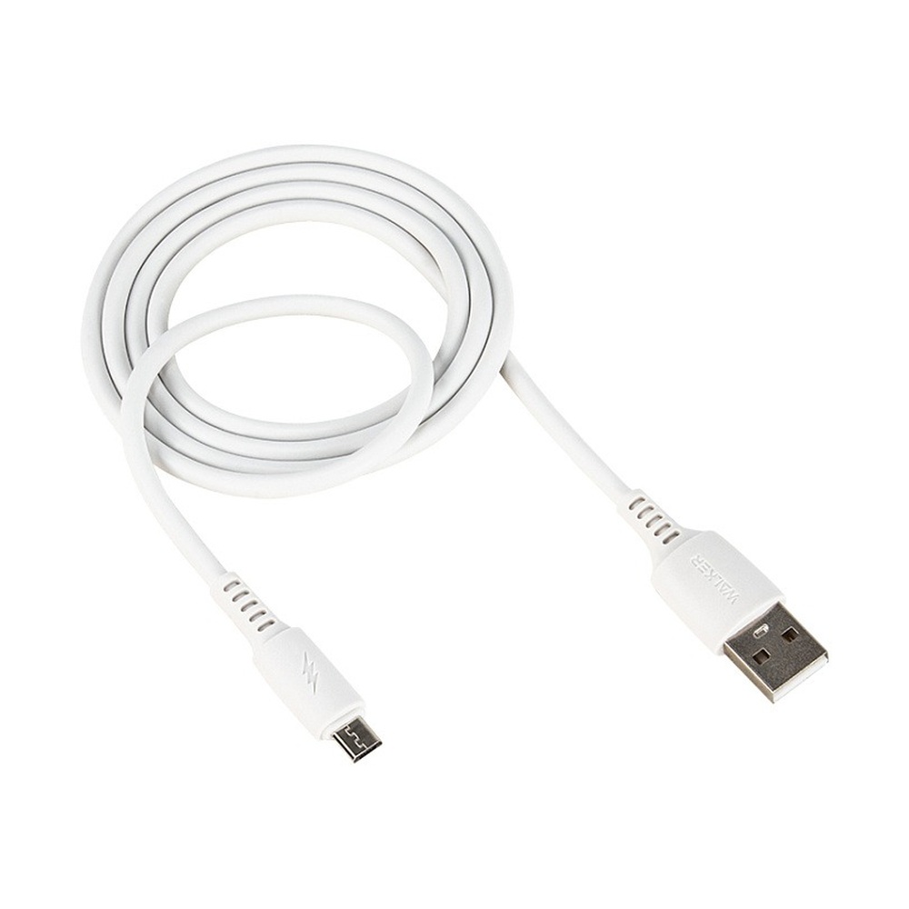 Кабель USB "WALKER" Micro USB (2.4А), белый