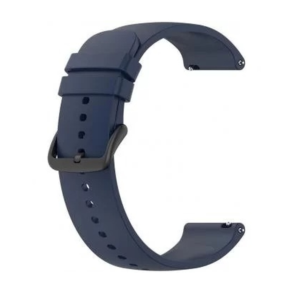 Ремешок силиконовый без кнопки 20мм (Navy Blue)