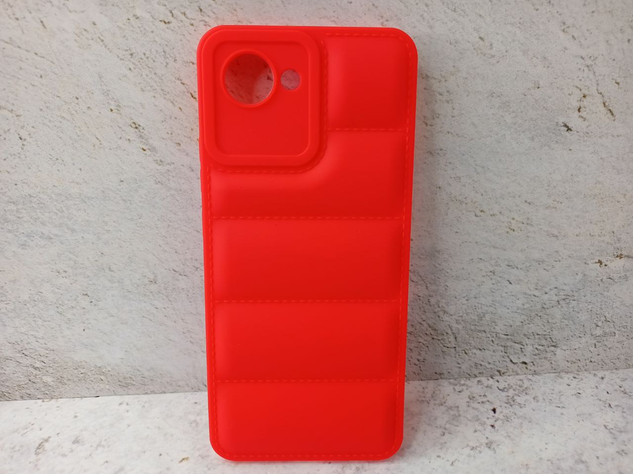 Силиконовый чехол (дутый) для Realme C30 DF rmJacket-01 (red)