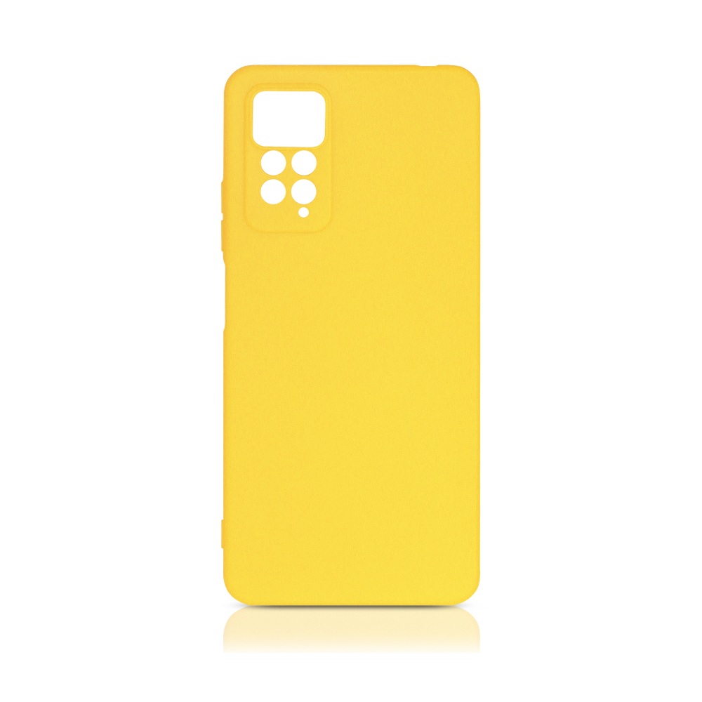 Силиконовый чехол для Xiaomi Redmi Note 11 Pro/ 11 Pro 5G DF xiCase-62 (yellow)