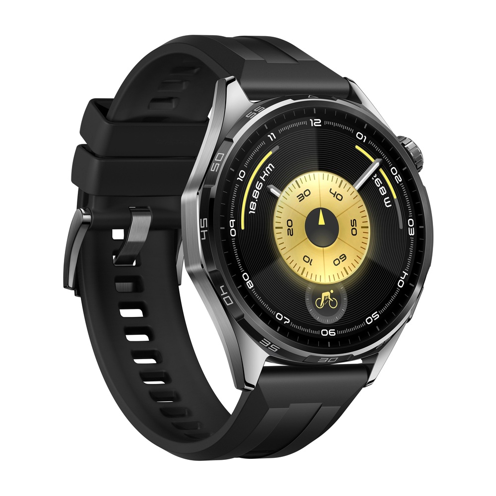 Смарт-часы HUAWEI WATCH GT 6 46mm Черный ремешок из фторэластомера