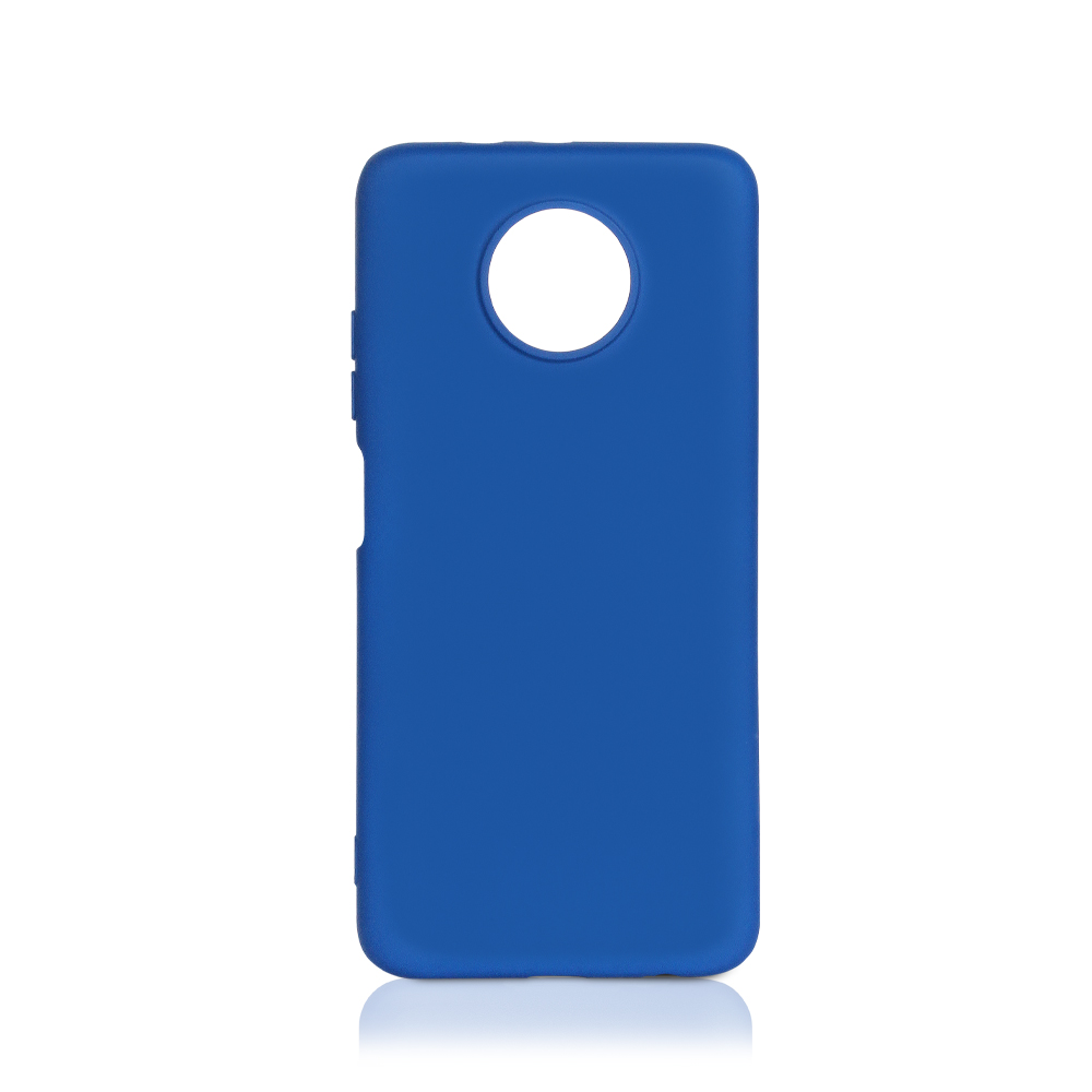 Силиконовый чехол с микрофиброй для Xiaomi Redmi Note 9T DF xiOriginal-16 (blue)