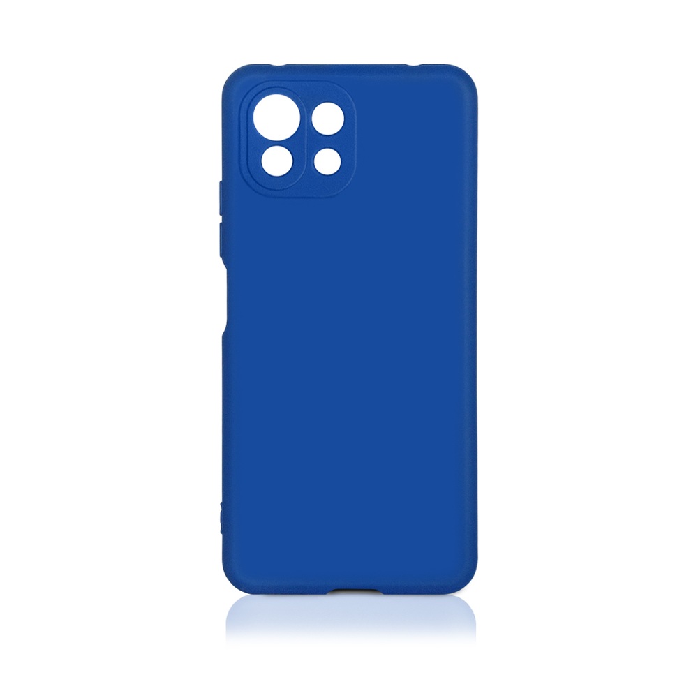 Силиконовый чехол для Xiaomi Mi 11 Lite DF (blue)