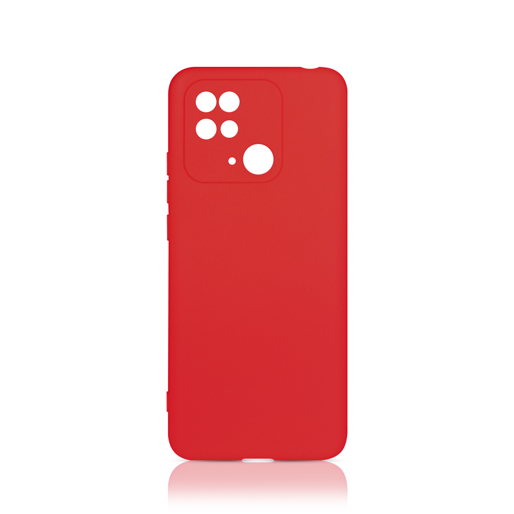 Силиконовый чехол для Xiaomi Redmi 10C DF xiCase-64 (red)