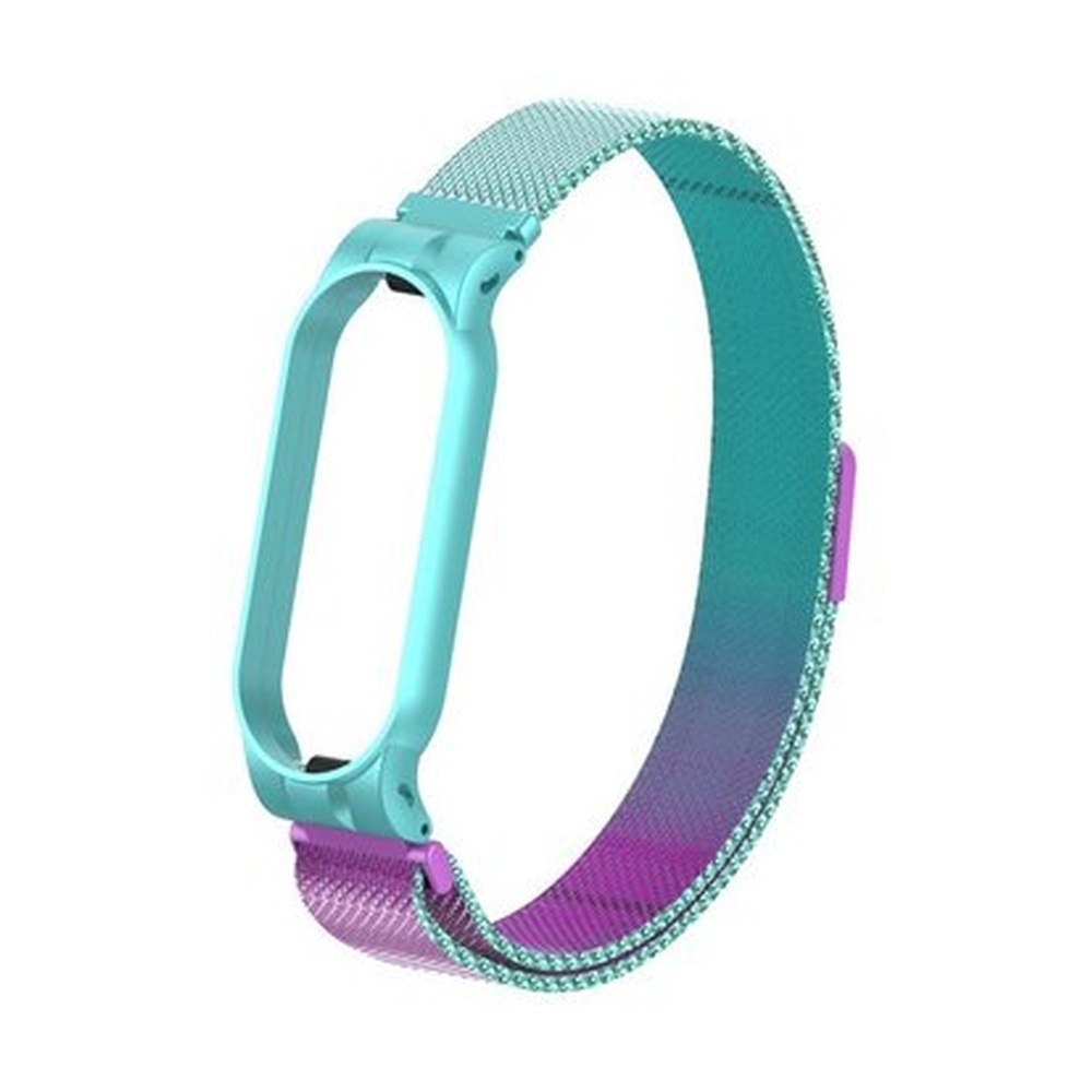Ремешок миланский с магнитом для Mi band 5 Baiyun Blue