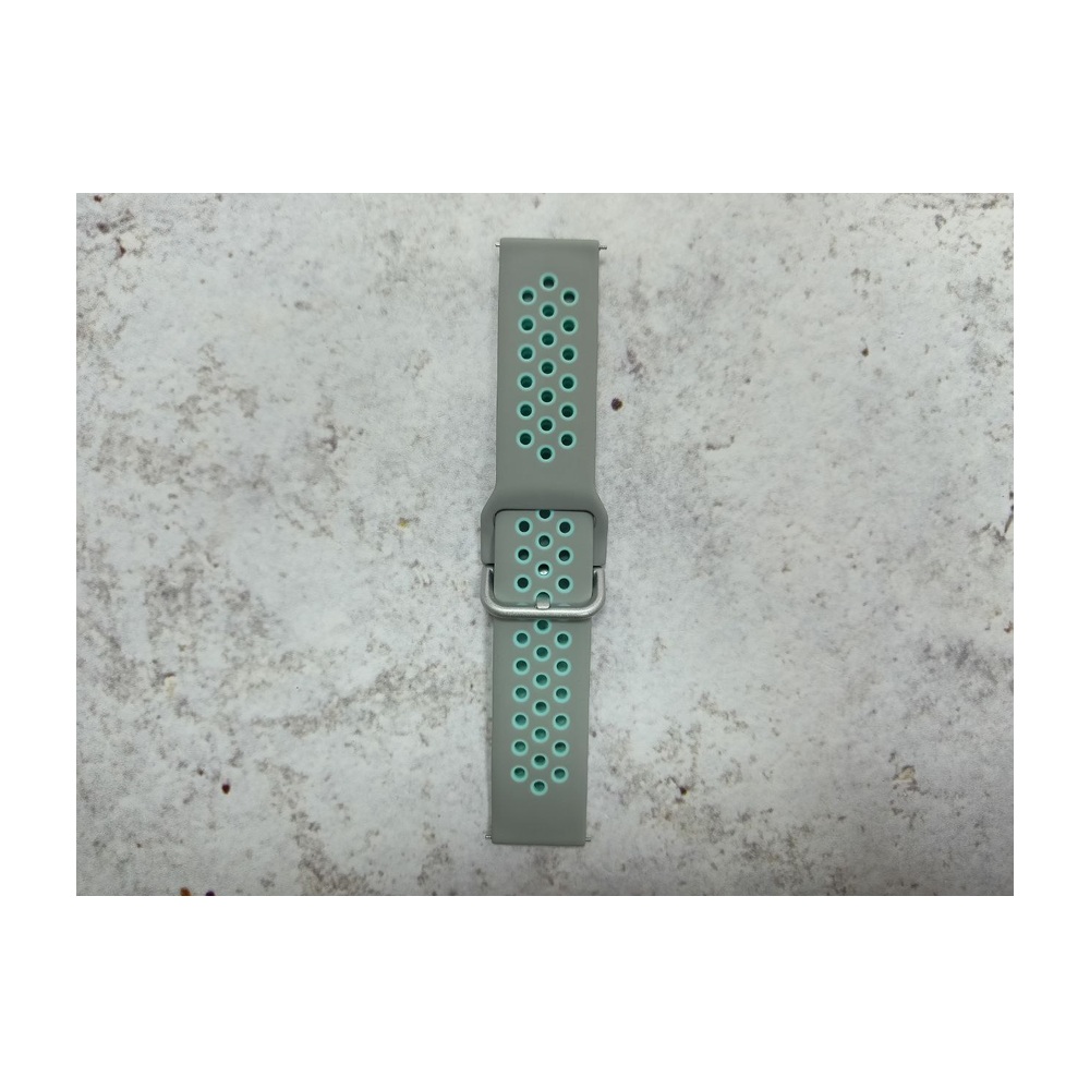 Ремешок Sport силиконовый 22мм (Gray Turquoise)