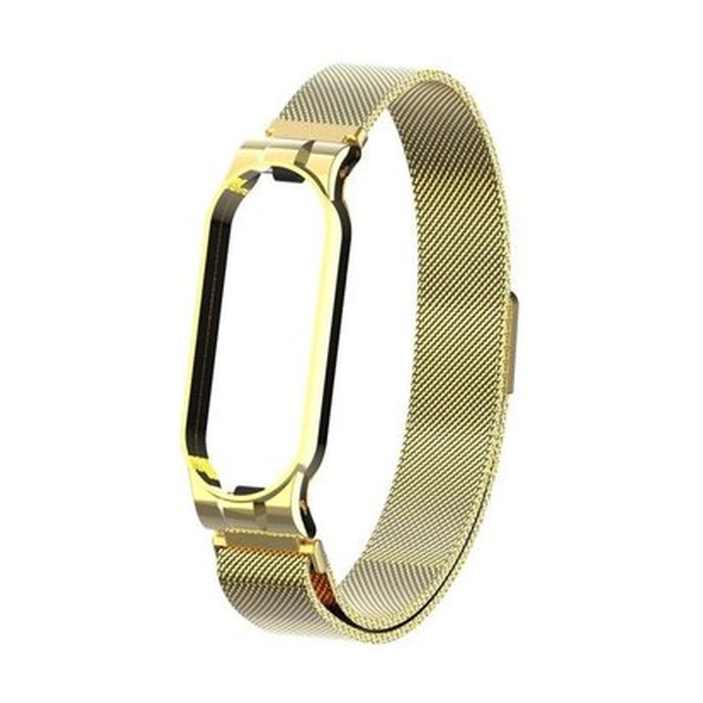 Ремешок миланский с магнитом для Mi band 5 Gold