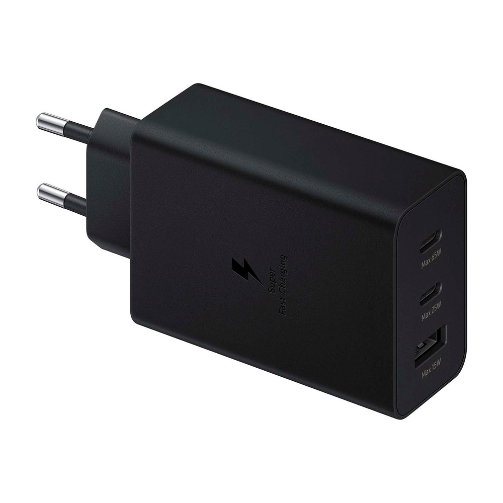 Зарядное устройство Samsung Power Adapter Trio (USB-C 2x, USB-A, 65W)