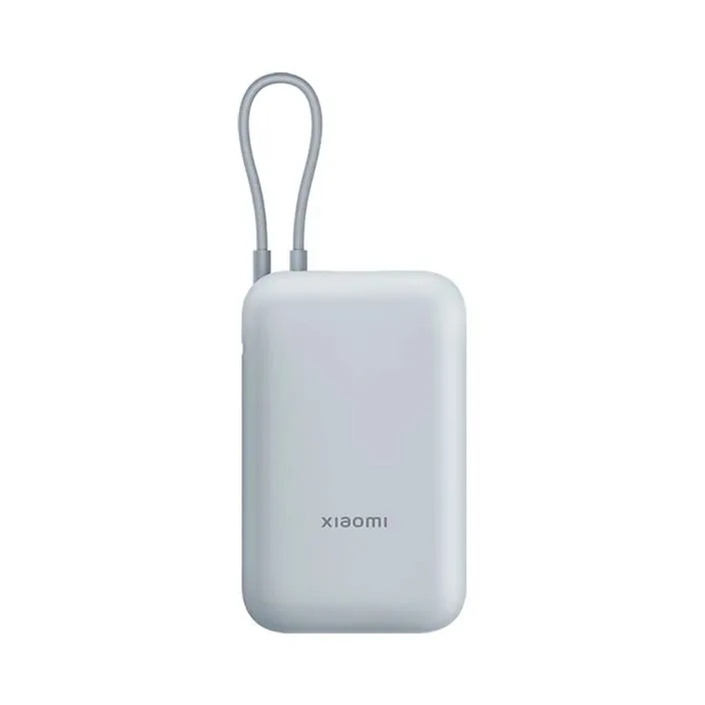 Портативный аккумулятор Xiaomi Mi Power Bank With Cable USB-C 10000mAh Pocket Version Blue