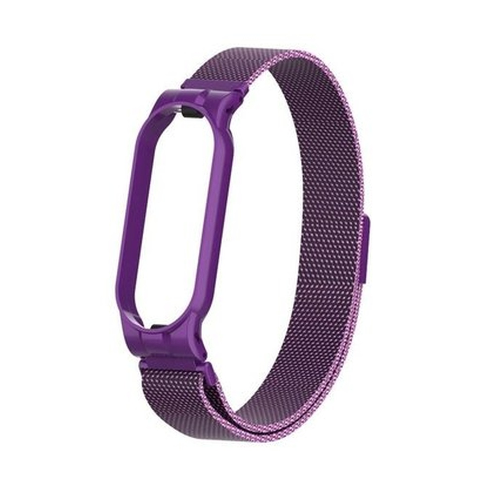 Ремешок миланский с магнитом для Mi band 5 Purple