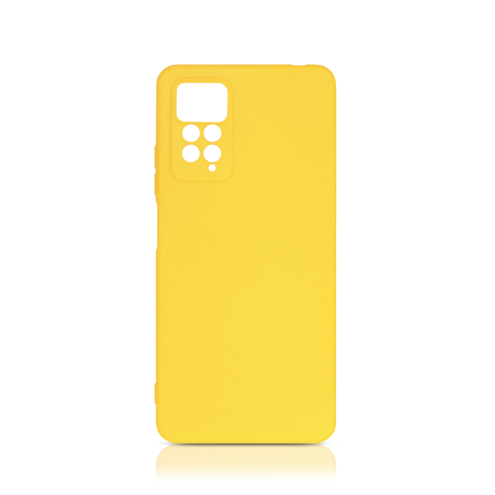 Силиконовый чехол для Xiaomi Redmi Note 11 Pro/ 11 Pro 5G DF xiCase-62 (yellow)