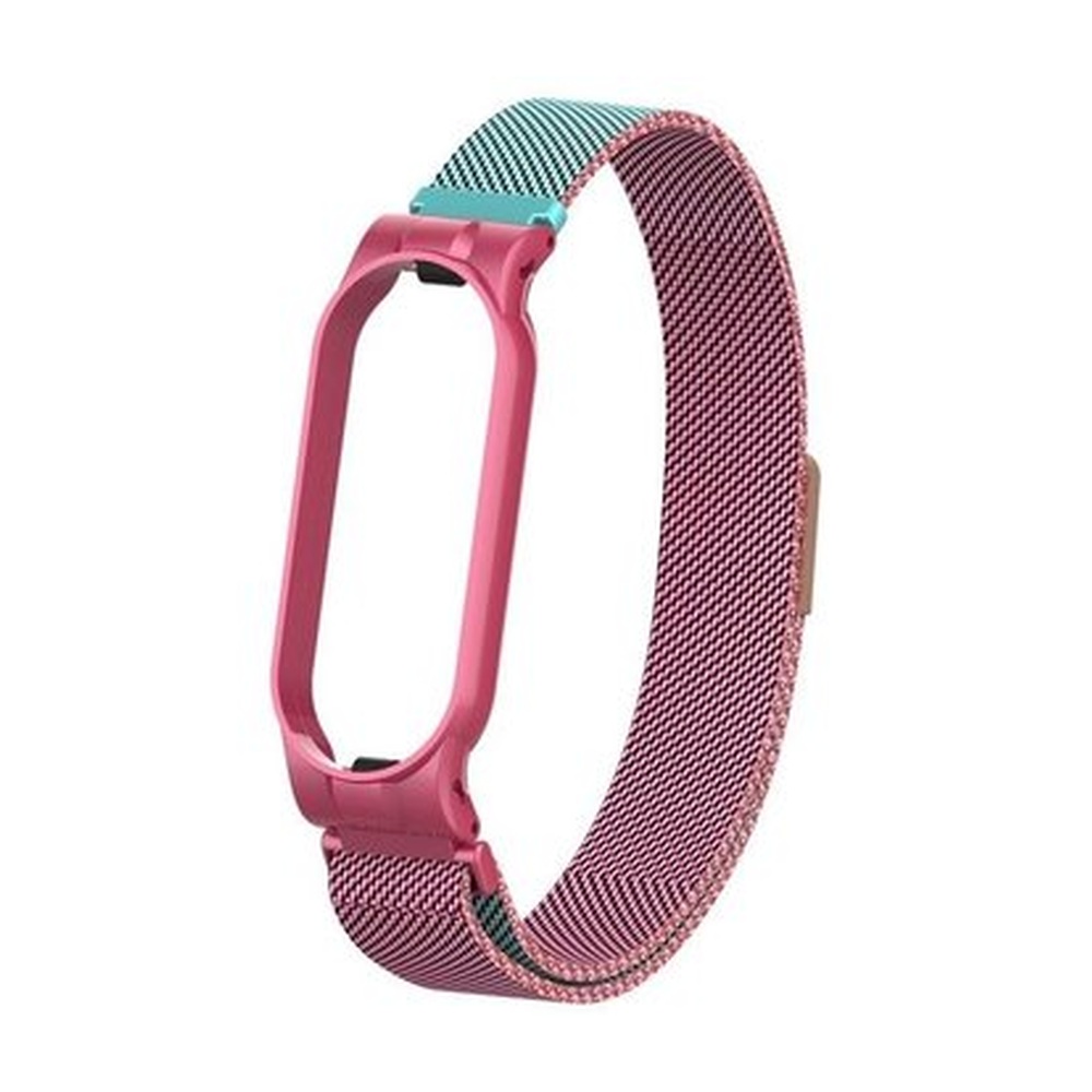 Ремешок миланский с магнитом для Mi band 5 Two-color powder blue